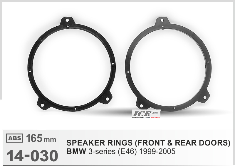 Βάσεις ηχείων BMW E46 ’99> (2πορτο) εμπρός & ενταζιιέρα 12-030